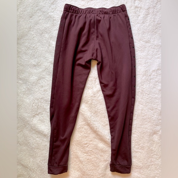 Nike Logo Maroon Drawstring Sweatpants - Picture 4 of 6